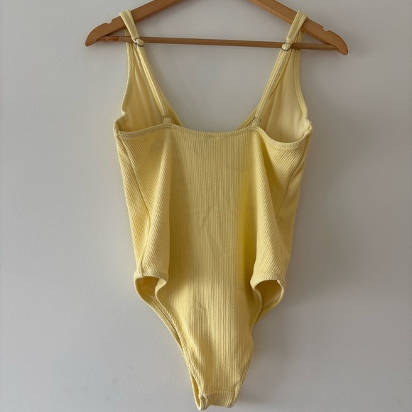 NWT Rhythm. x Free People Isla Pastel Ribbed Underwire Low Cut Back One Piece - Picture 5 of 8